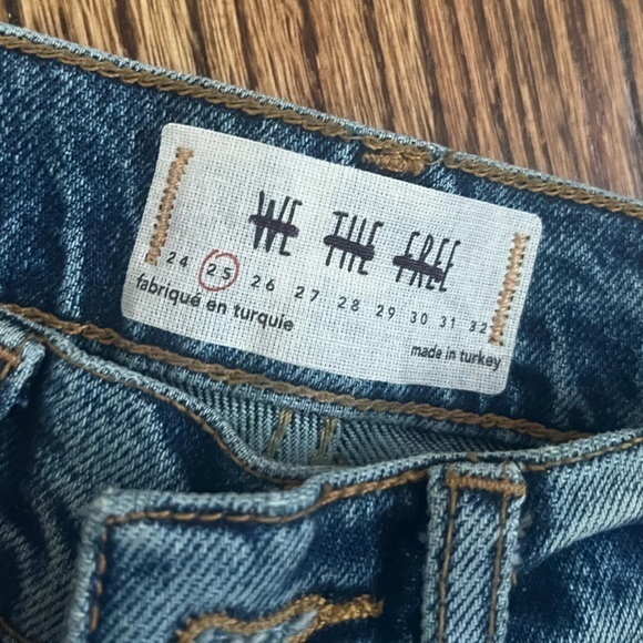We the Free High Rise Jeans Raw Hem Light Distressing - Picture 8 of 8